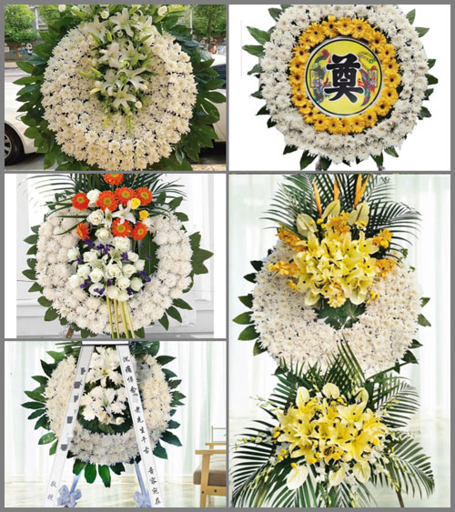 四川南充嘉陵区礼乐乡花圈速递